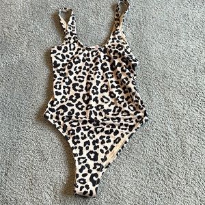 NWOT Cheetah print one piece swimsuit
